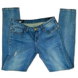 William Rast Studded Skinny Blue Jeans